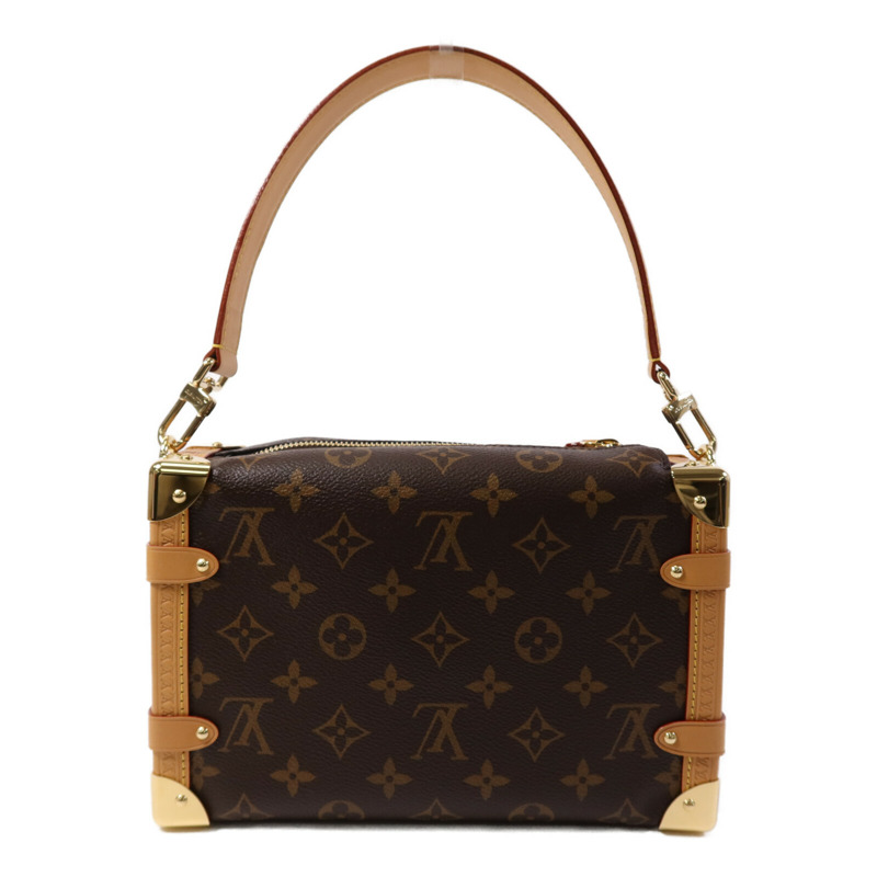 LOUIS VUITTON Monogram Side Trunk金扣手挽肩背兩用袋-1