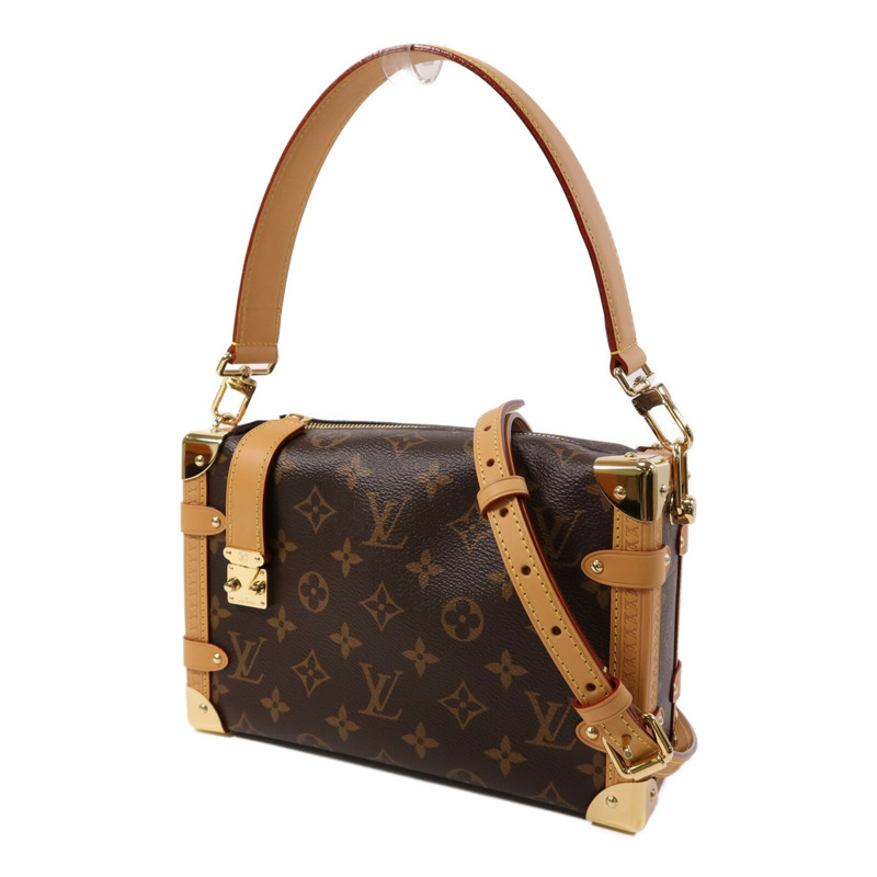 LOUIS VUITTON Monogram Side Trunk金扣手挽肩背兩用袋-2
