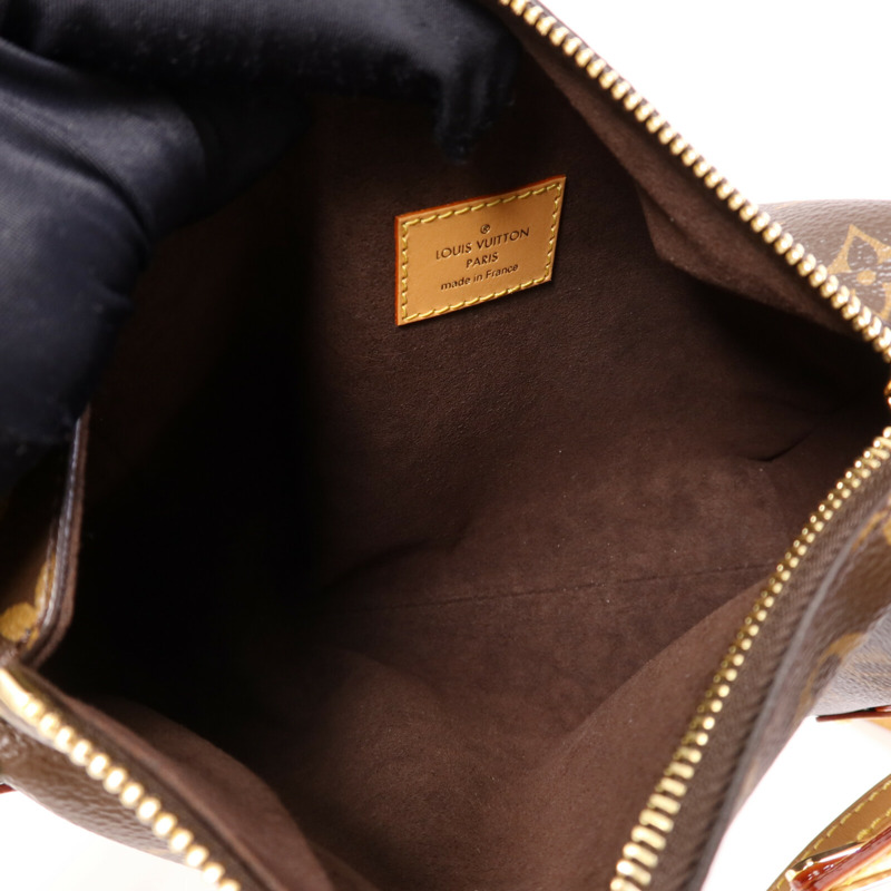LOUIS VUITTON Monogram Side Trunk金扣手挽肩背兩用袋-4