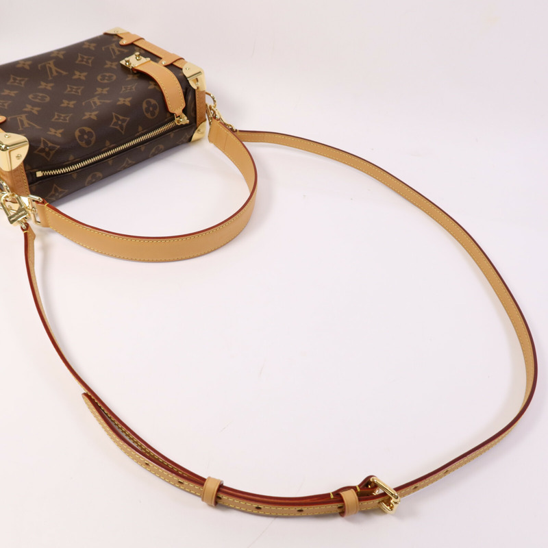 LOUIS VUITTON Monogram Side Trunk金扣手挽肩背兩用袋-8