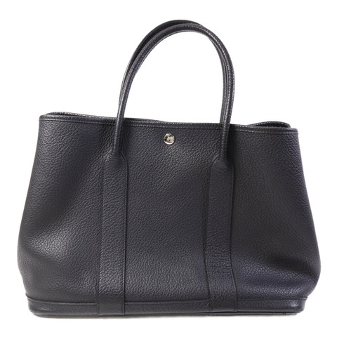 HERMES Negonda皮革Garden Party PM銀扣手挽袋