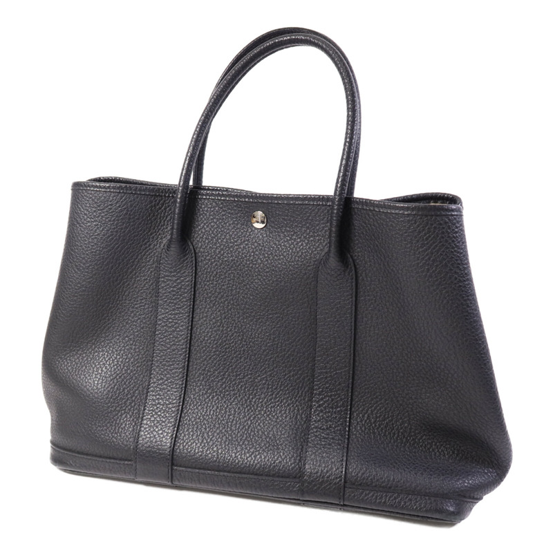 HERMES Negonda皮革Garden Party PM銀扣手挽袋-2