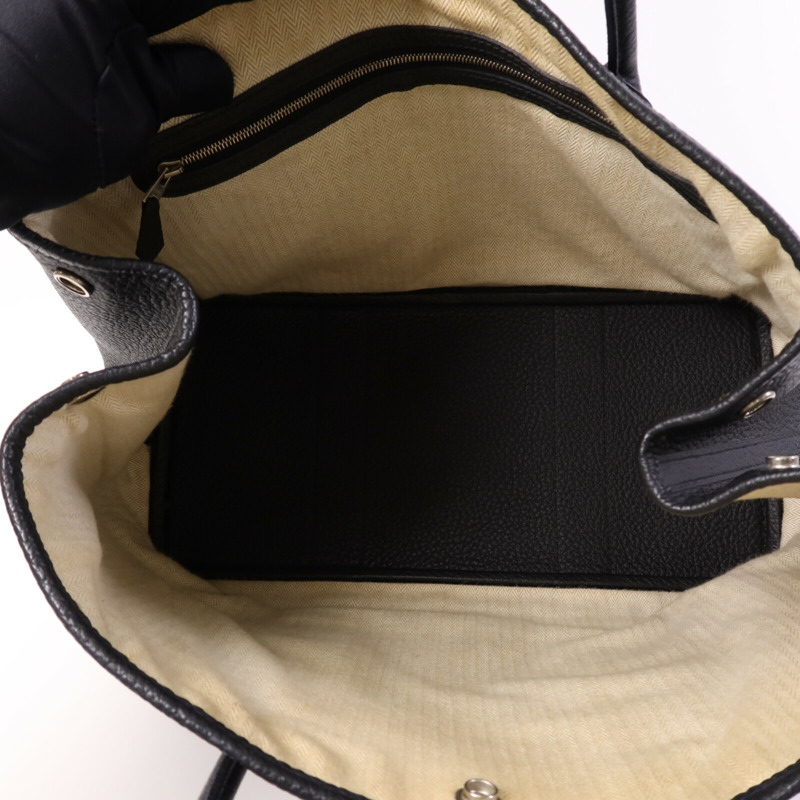 HERMES Negonda皮革Garden Party PM銀扣手挽袋-4