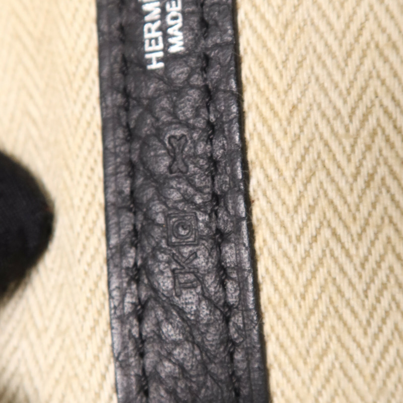 HERMES Negonda皮革Garden Party PM銀扣手挽袋-7