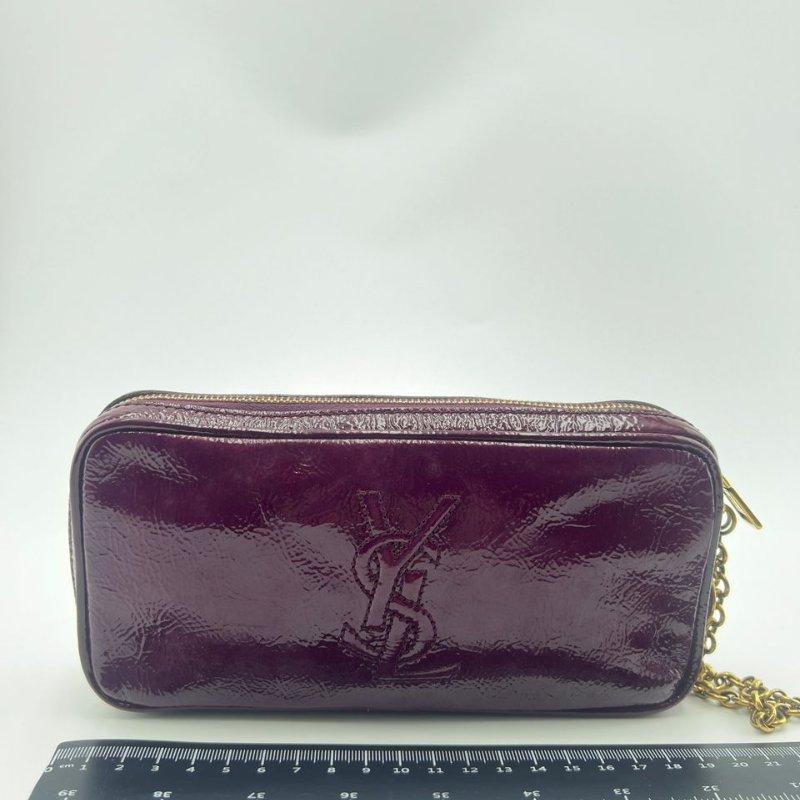 伊夫聖羅蘭 Besace 系列漆皮鍊條包-0