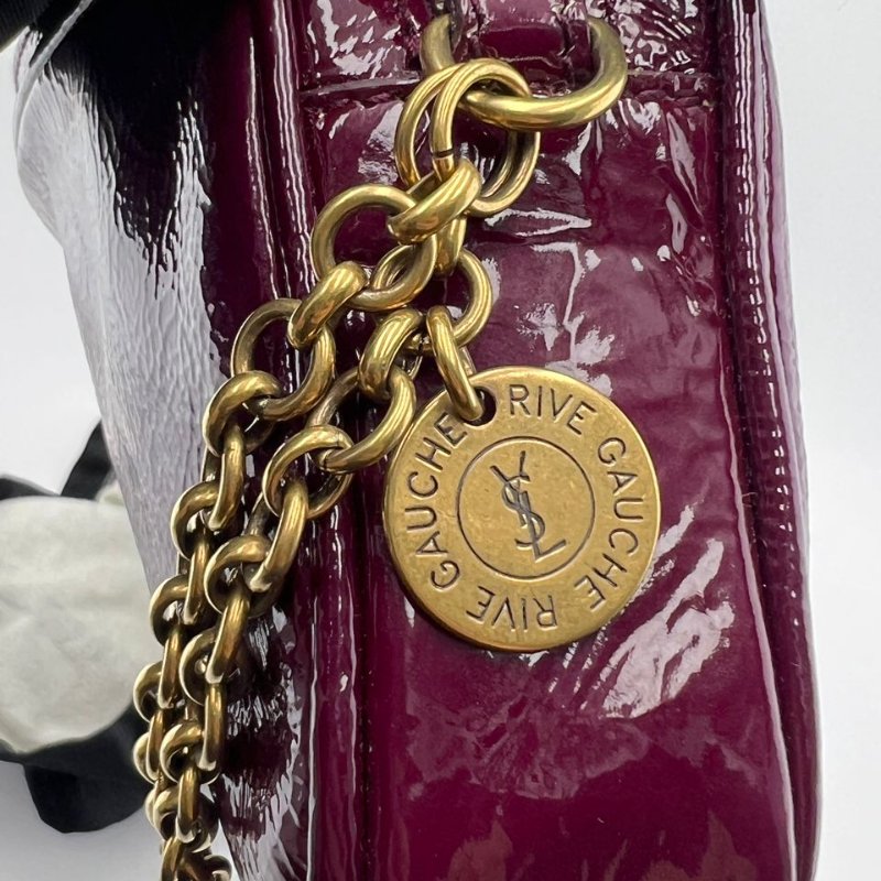 伊夫聖羅蘭 Besace 系列漆皮鍊條包-15