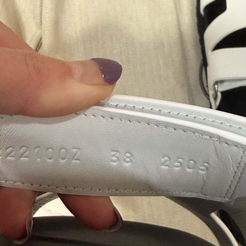 💖Hermes 二舅鞋 拖鞋 白色 38號💖 全新-2