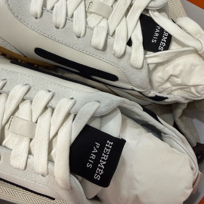 💖Hermes Jet 女鞋 德訓鞋 白色 38號💖 全新-5