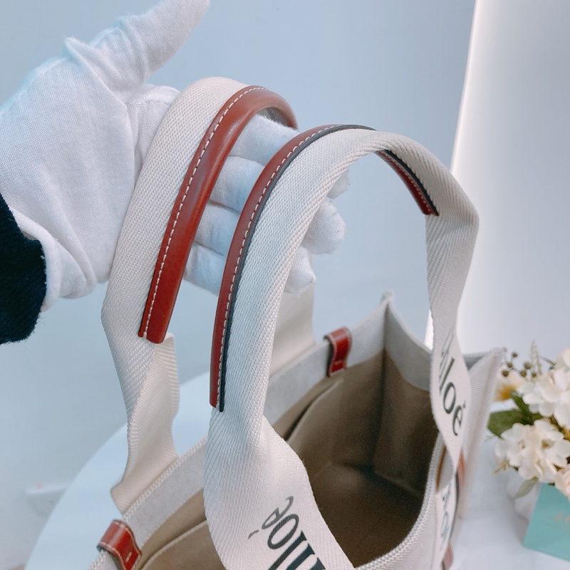 MS0513 CHLOE 蔻依經典單肩包包WOODY MEDIUM TOTE CANVAS-19