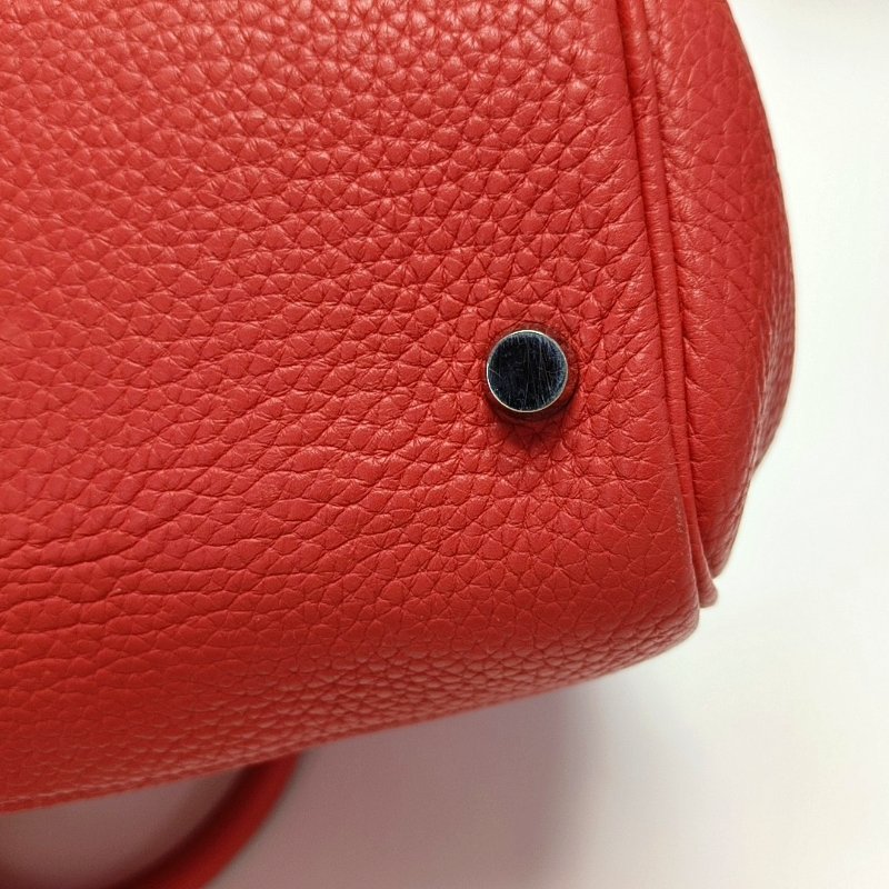 HERMES Atlas 35 齋普爾粉Clemence牛皮手提包 銀色五金 N刻-8