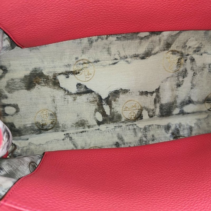 HERMES Atlas 35 齋普爾粉Clemence牛皮手提包 銀色五金 N刻-10