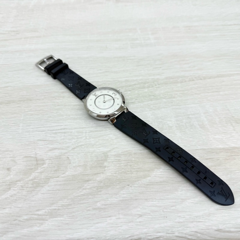 LV Tambour Slim鑽石 石英錶QBBB57-6