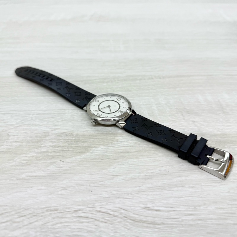 LV Tambour Slim鑽石 石英錶QBBB57-7
