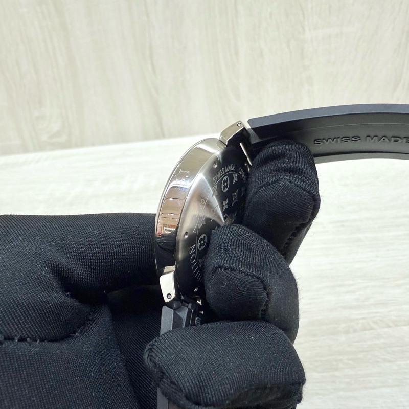 LV Tambour Slim鑽石 石英錶QBBB57-11