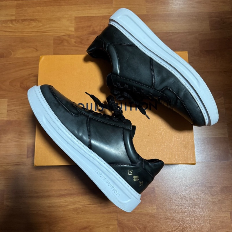 路易威登Lv Beverly Hills牛皮休閒鞋 灰色 42碼-4