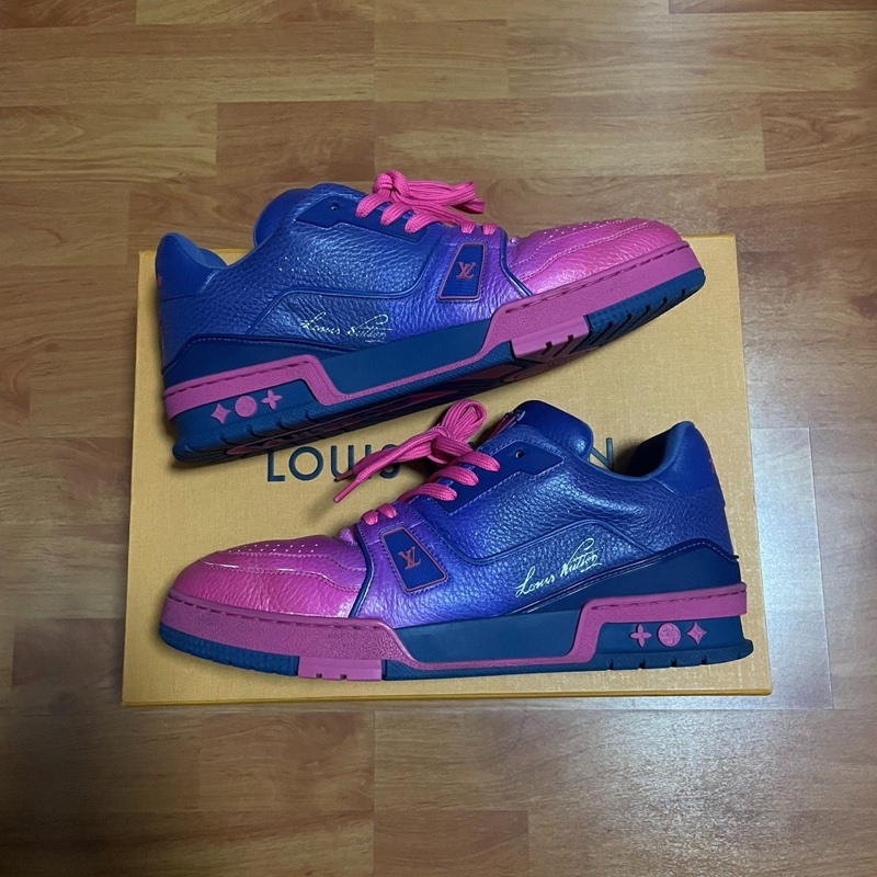 Lv Trainer紫粉 路易威登正品猛男紫色 尺碼:41碼-0