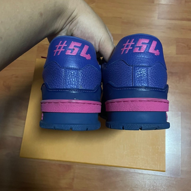 Lv Trainer紫粉 路易威登正品猛男紫色 尺碼:41碼-3