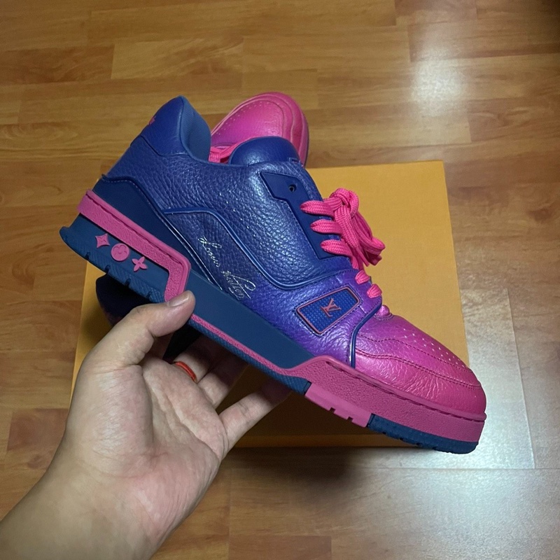 Lv Trainer紫粉 路易威登正品猛男紫色 尺碼:41碼-5