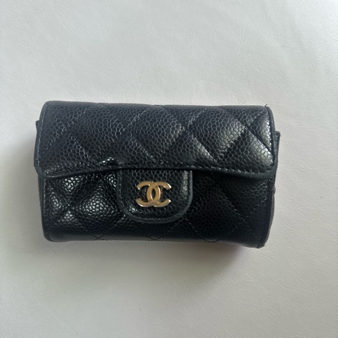 Chanel  香奈兒 荔枝皮 卡夾 零錢包