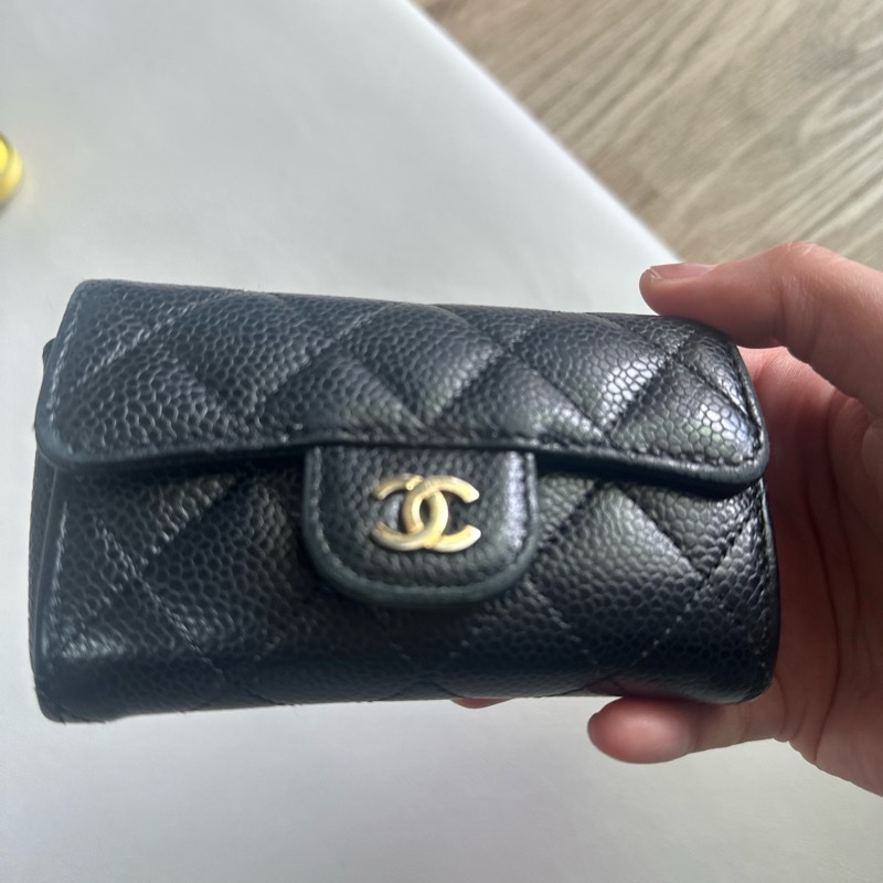 Chanel 香奈兒 荔枝皮 卡夾 零錢包-2