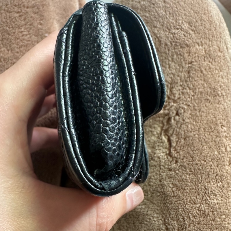 Chanel 香奈兒 荔枝皮 卡夾 零錢包-3