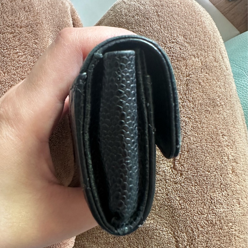 Chanel 香奈兒 荔枝皮 卡夾 零錢包-4