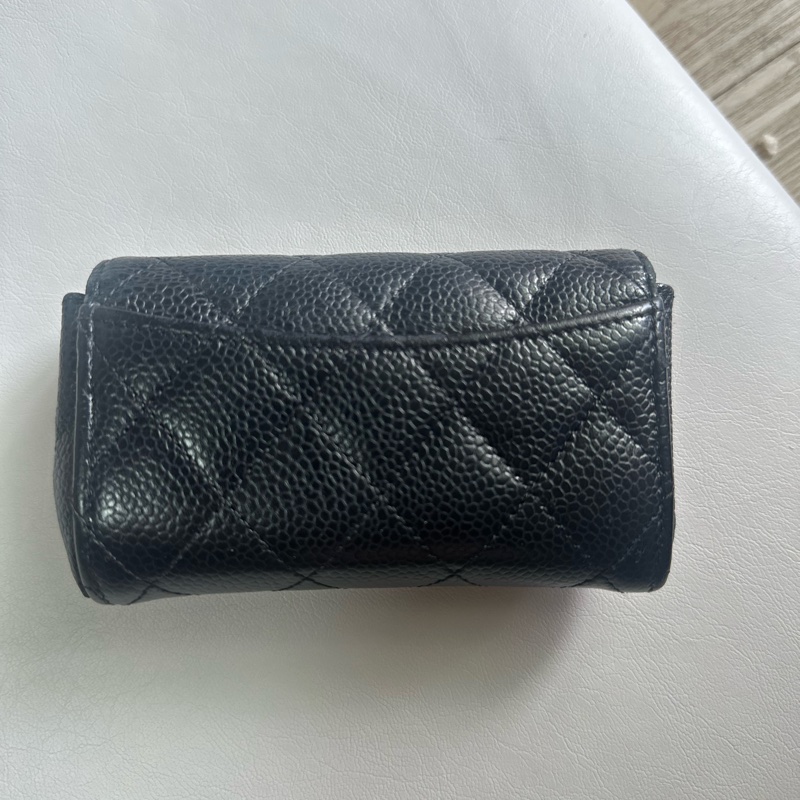 Chanel 香奈兒 荔枝皮 卡夾 零錢包-10