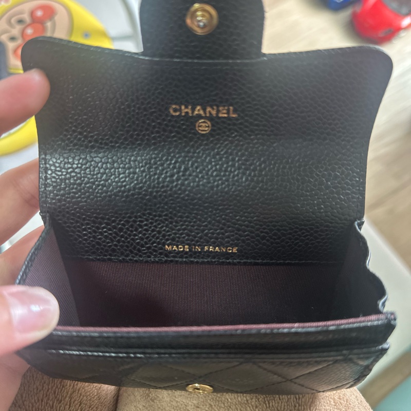 Chanel 香奈兒 荔枝皮 卡夾 零錢包-13