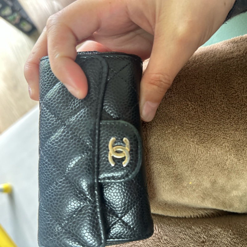 Chanel 香奈兒 荔枝皮 卡夾 零錢包-16