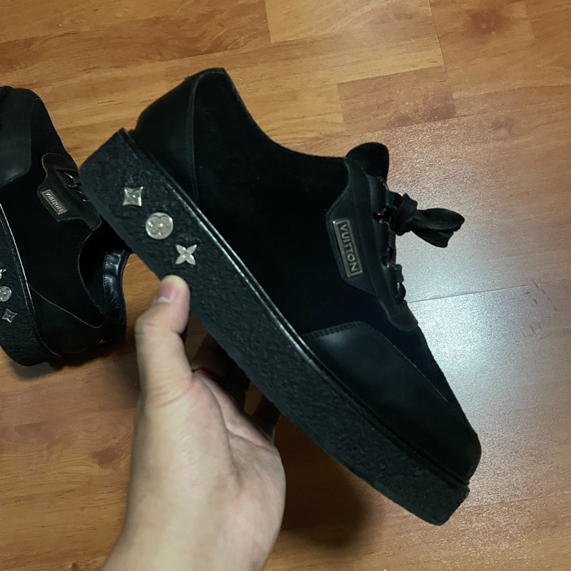 Lv creeper路易威登系帶小牛皮休閒鞋 40碼-8