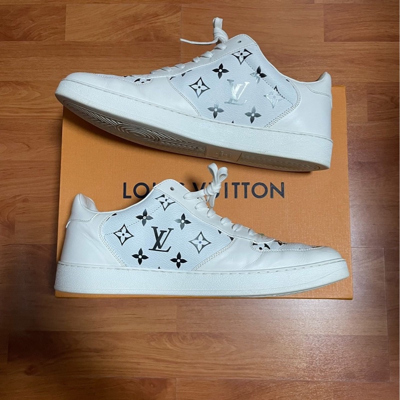 Lv Rivoli Monogram低幫休閒時尚板鞋 白色 43.5碼-1