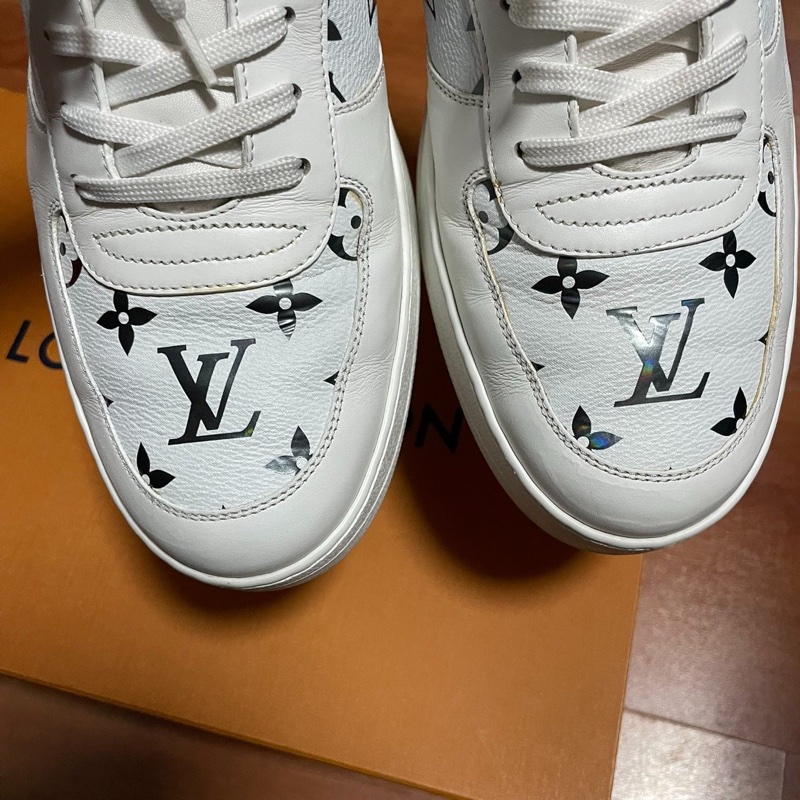 Lv Rivoli Monogram低幫休閒時尚板鞋 白色 43.5碼-5