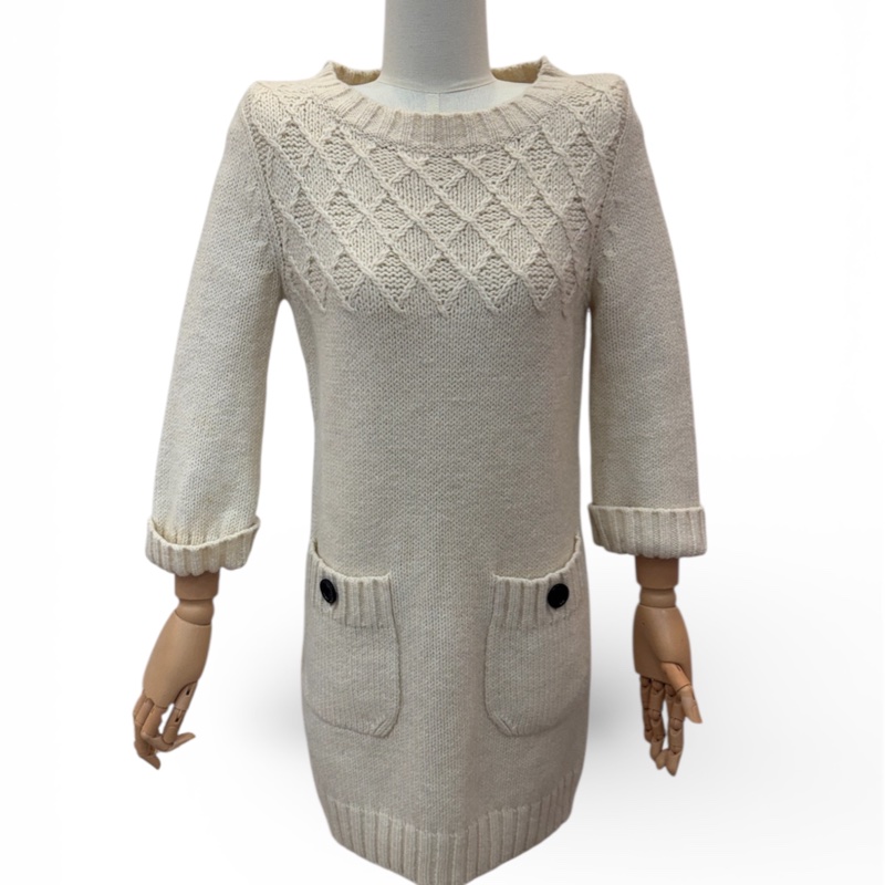 Burberry 米白色 針織 連衣裙 秋冬-1