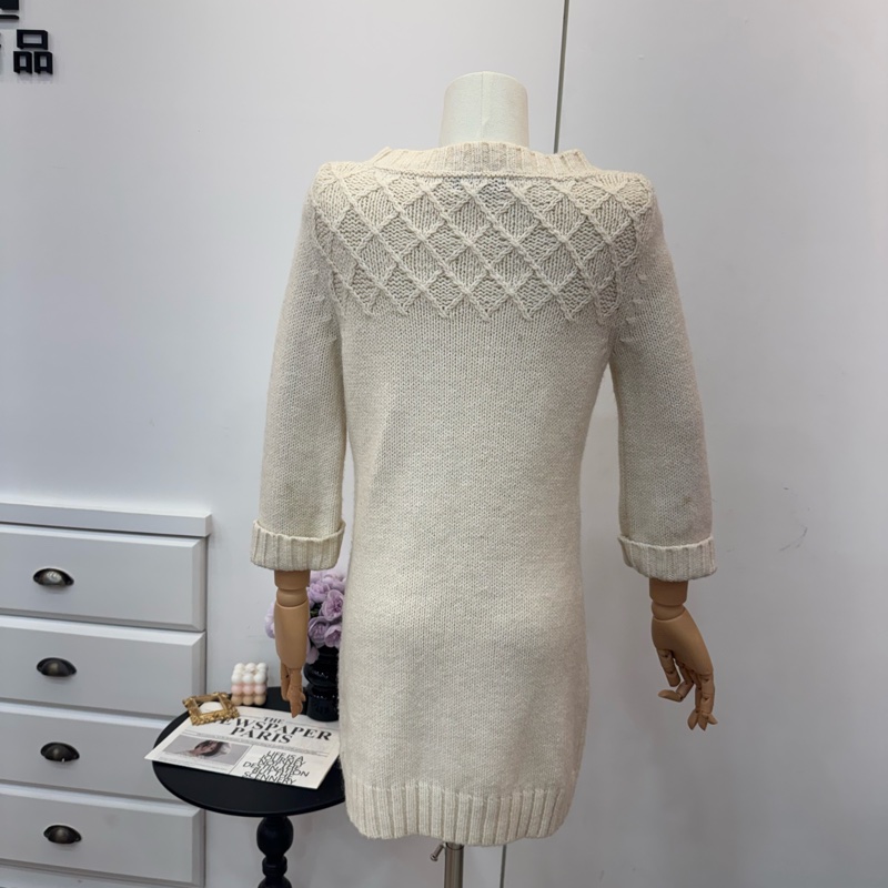 Burberry 米白色 針織 連衣裙 秋冬-2