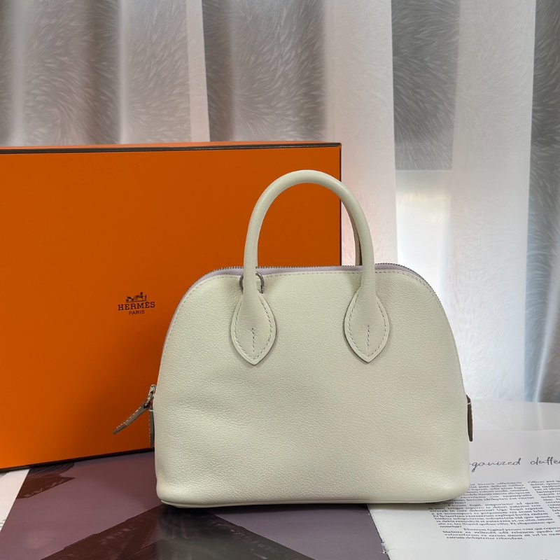 HERMES Mini bolide - 蘑菇白/夢幻紫/金棕 B-0
