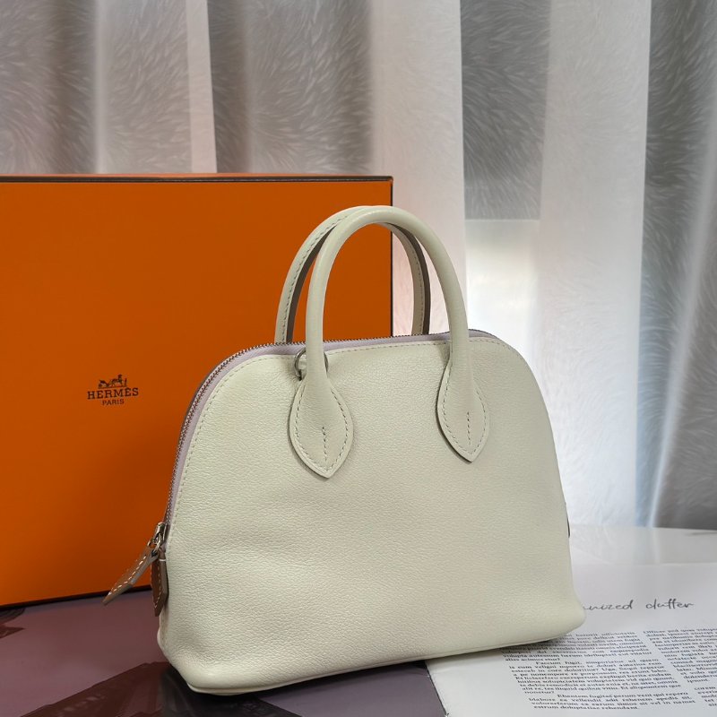 HERMES Mini bolide - 蘑菇白/夢幻紫/金棕 B-2