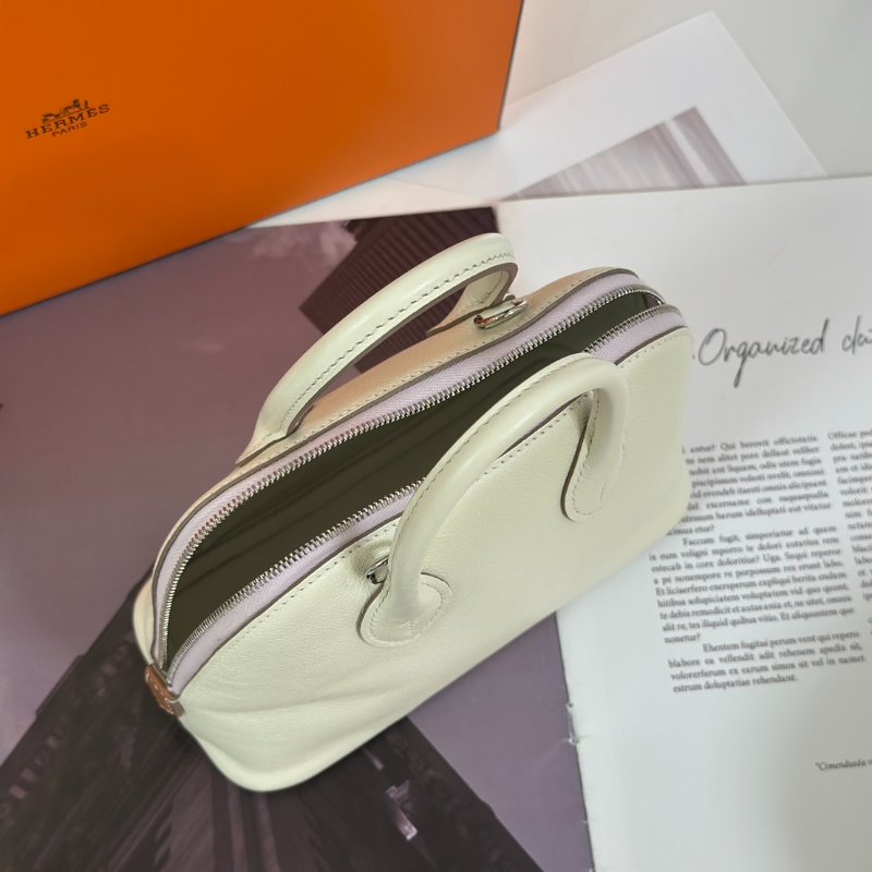 HERMES Mini bolide - 蘑菇白/夢幻紫/金棕 B-6