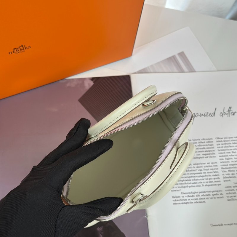 HERMES Mini bolide - 蘑菇白/夢幻紫/金棕 B-7