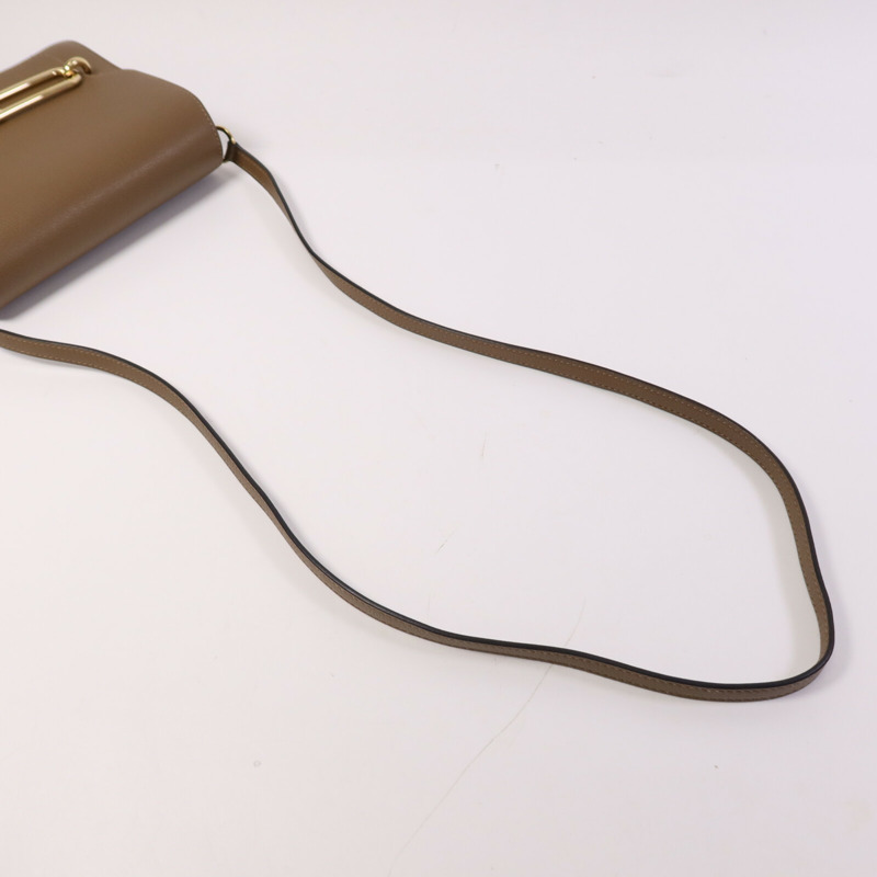 HERMES Evercolor皮革Mini Roulis金扣肩背袋-8