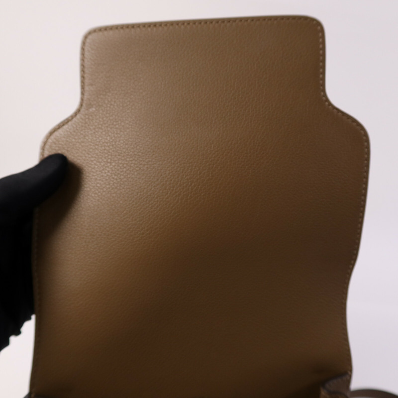 HERMES Evercolor皮革Mini Roulis金扣肩背袋-14