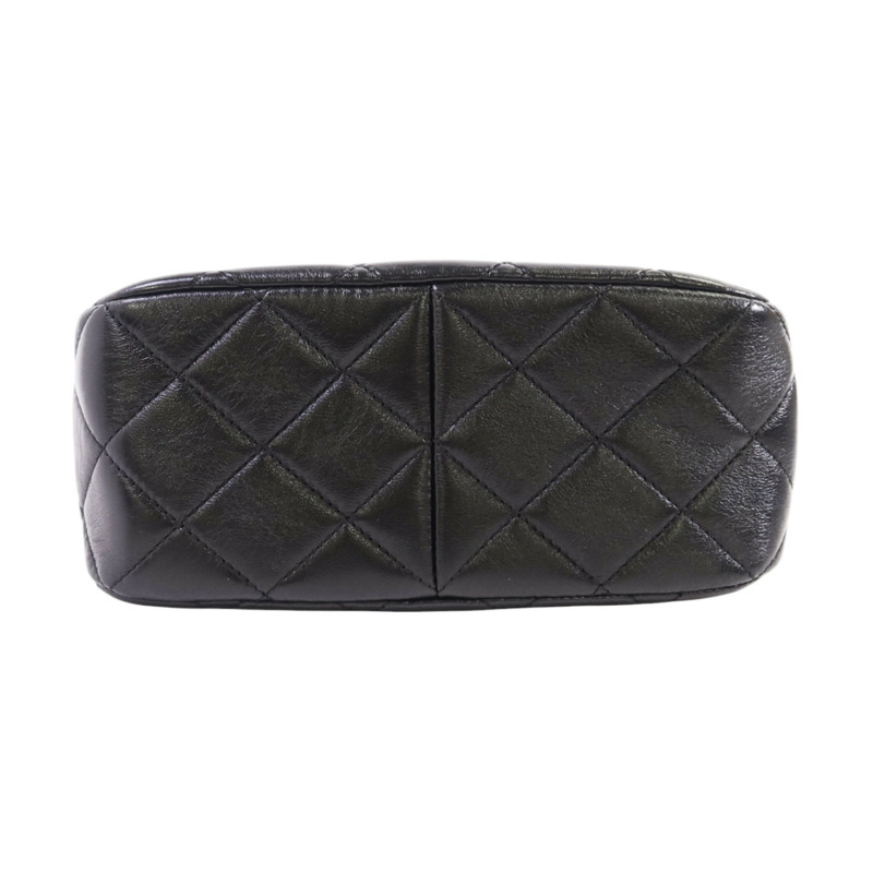 CHANEL 羊皮皮革Hobo Bag金扣鏈帶肩背袋-3