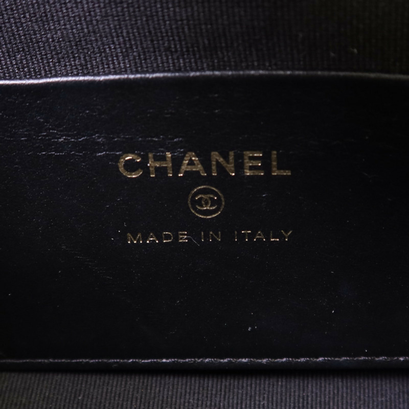 CHANEL 羊皮皮革Chain Shoulder金扣鏈帶肩背袋-5