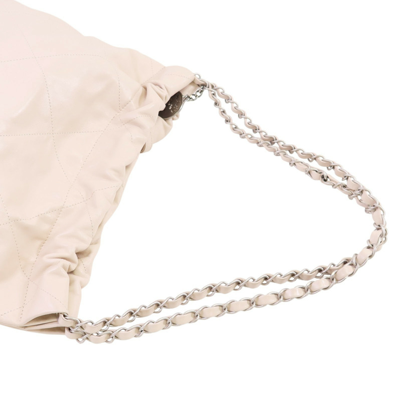 CHANEL 牛皮皮革Chanel 22 Small銀扣鏈帶肩背袋-7