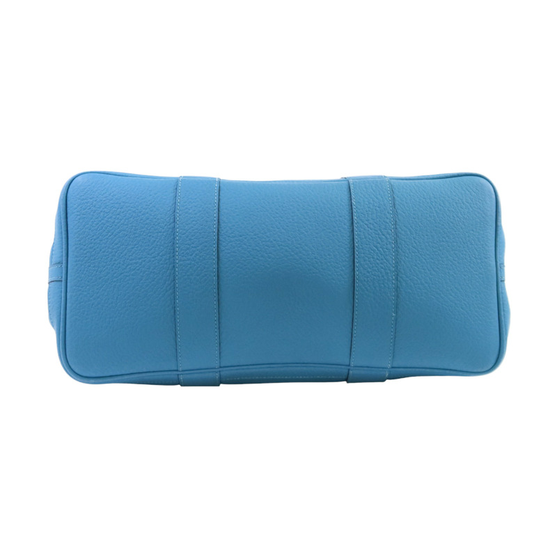 HERMES Negonda皮革GardenParty PM銀扣手挽袋-3