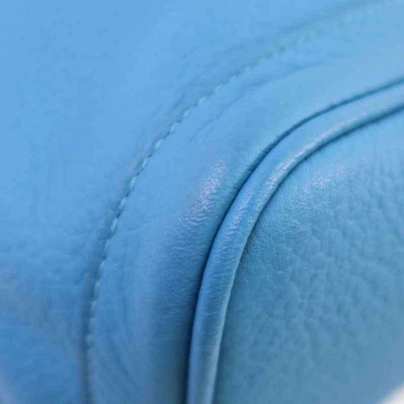 HERMES Negonda皮革GardenParty PM銀扣手挽袋-10