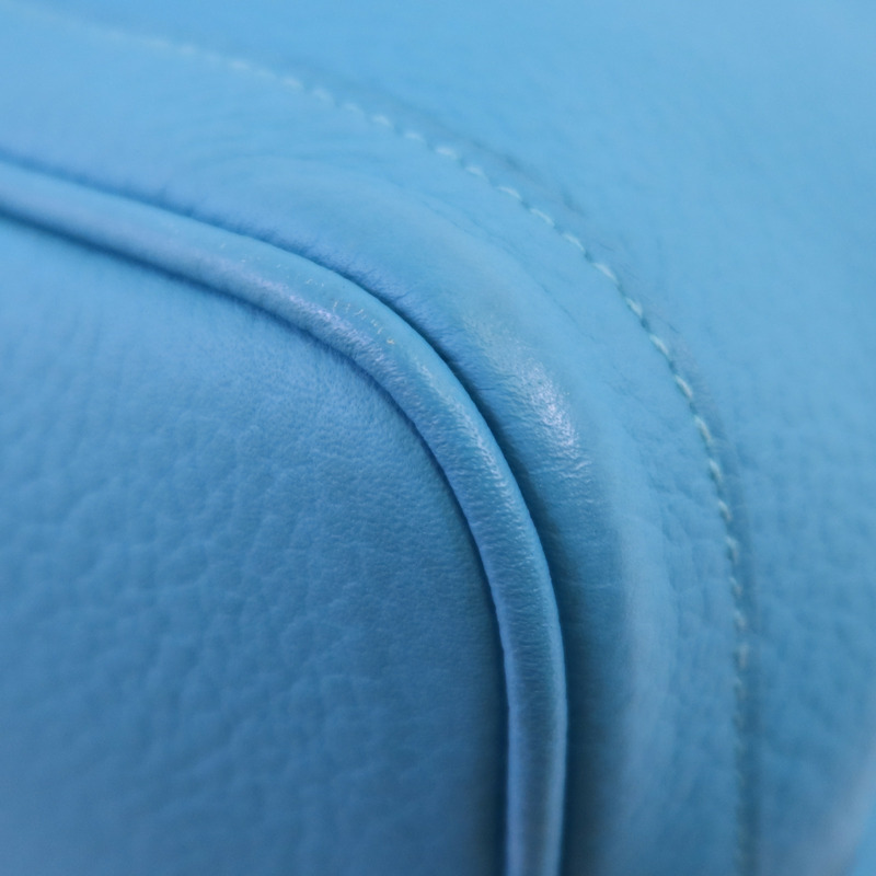 HERMES Negonda皮革GardenParty PM銀扣手挽袋-11