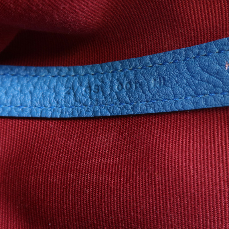 HERMES 帆布/牛皮皮革Garden File PM銀扣手挽肩背兩用袋-6