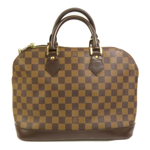 LOUIS VUITTON Damier Alma MM金扣手挽袋