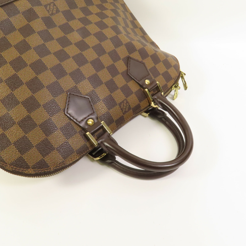 LOUIS VUITTON Damier Alma MM金扣手挽袋-4