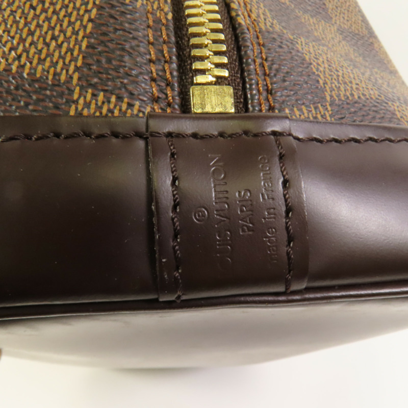 LOUIS VUITTON Damier Alma MM金扣手挽袋-6